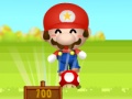 玩 Mario kicks mushrooms