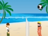 Beach ball game - Naruto And Ben 10