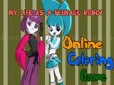 My life as a teenage robot online coloring game