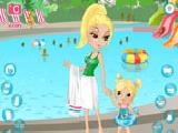 Mother daughter waterpark