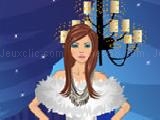 Glam winter party dress up