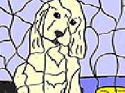 Lonely dog coloring