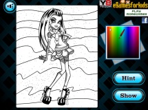 Play Monster high frankie stein coloring now