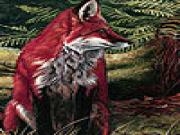 玩 Red foxes in the wild  woods puzzle
