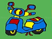 玩 Street scooter coloring