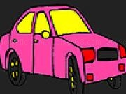 玩 Pink city taxi coloring