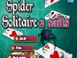 玩 Spider solitaire 2 suits