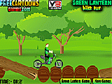 Play Green lantern bike run now