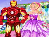 玩 Barbie's superhero wedding