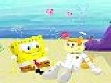 玩 Spongebob and sandy puzzle