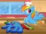 Play Rainbow dash cooking mms cake now