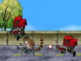 Play Regular show world war robots now