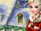 Play Frozen x-mas house makeover now