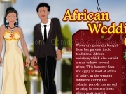 African wedding couple dress up