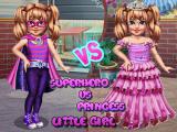 玩 Little girl superhero vs princess