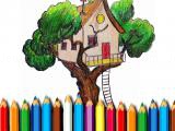 Play Tree house coloring book now