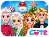 Play Frozen princess christmas celebration now