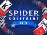玩 Spider solitaire blue