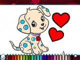 玩 Coloring book valentine pets now