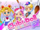 玩 Chibi doll coloring & dress up now