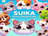 玩 Suika kawaii cat merge game now