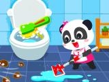 玩 Baby panda house cleaning now