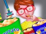玩 Potato chips food factory game now