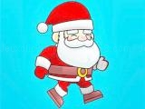 玩 Santa runner game now