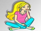 玩 Barbie coloring game now