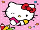 玩 Color & paint by number with hello kitty now