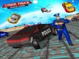 玩 Us police cybertruck chase now