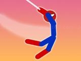 玩 Super hero flip: spider stickman hook