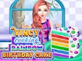 玩 Vincy cooking rainbow birthday cake now