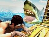 玩 Raft shark hunting now
