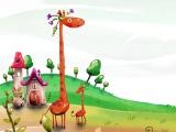 玩 Cartoon giraffe puzzle now
