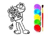 玩 Elmo coloring book now