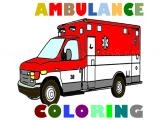 玩 Ambulance trucks coloring pages now