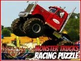 玩 Monster trucks racing puzzle now