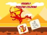 玩 Friendly dragons coloring now