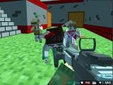 玩 Shooting zombie blocky combat warfare now