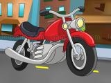 玩 Cartoon motorbike jigsaw now